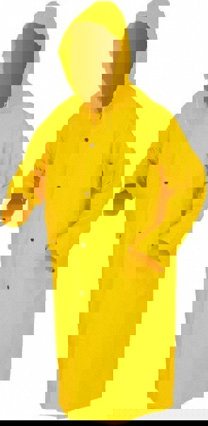 Rain Jacket: Size 6X-Large, Yellow, Polyester